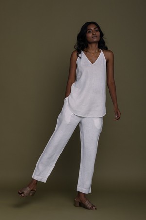 Blankets on the Beach Pants in Coconut White from Reistor