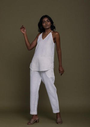 Blankets on the Beach Pants in Coconut White from Reistor