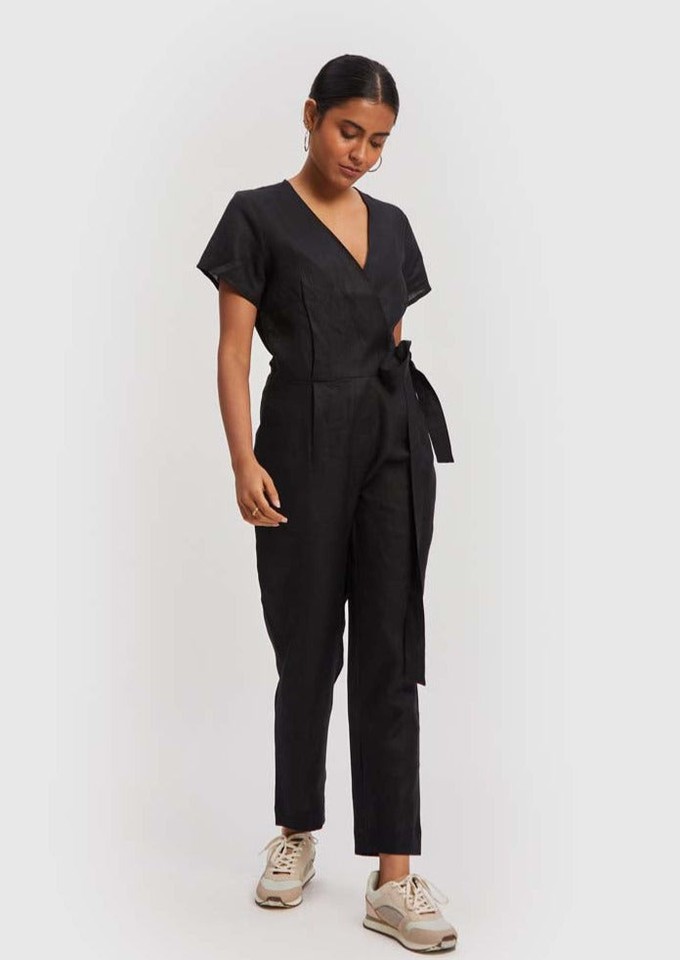 Cropped Wrap Jumpsuit from Reistor