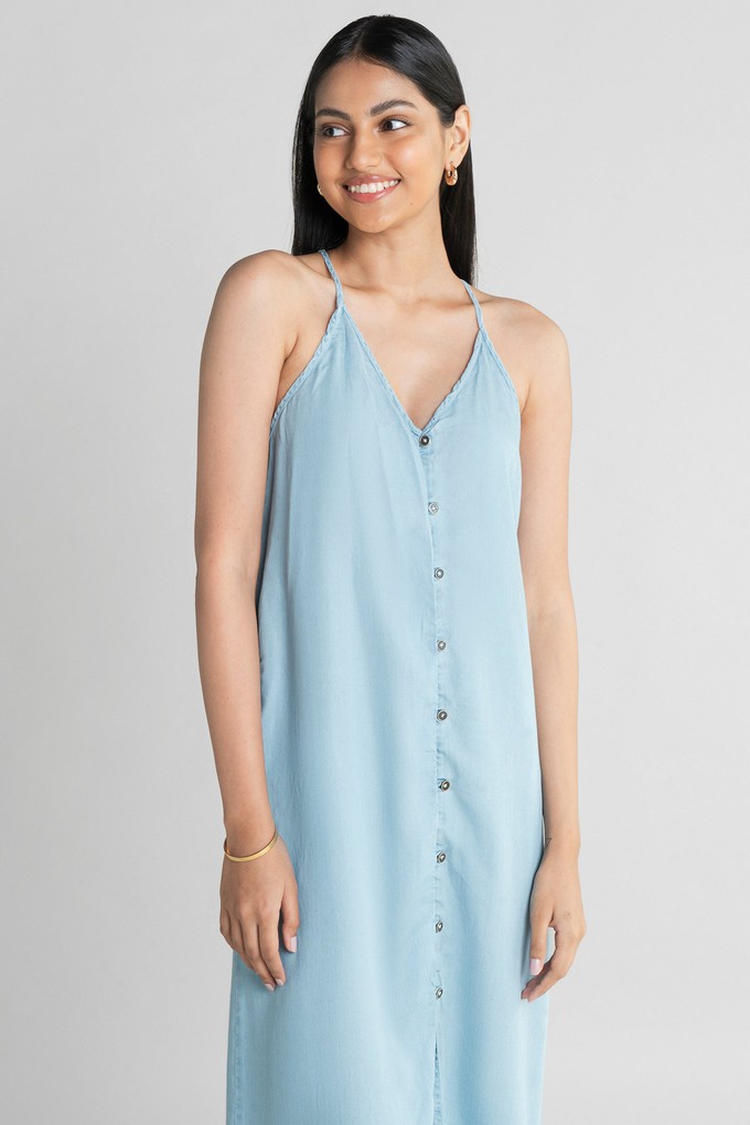 In the Mood for Love Denim Maxi Dress from Reistor