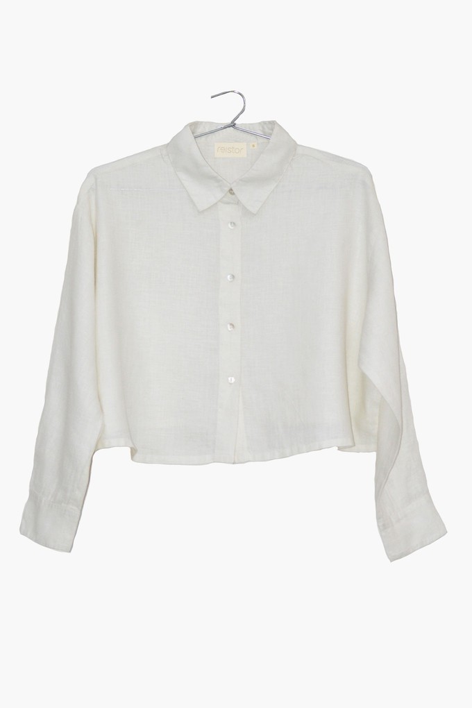 Crop it like it's Hot Shirt in Off-white from Reistor