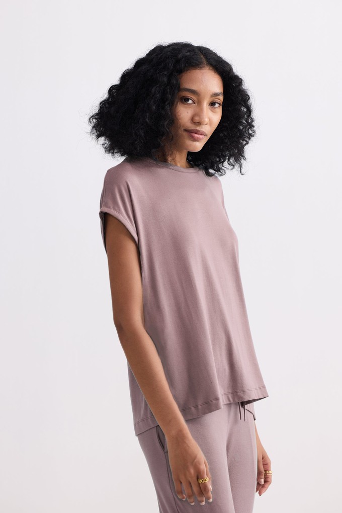 Relaxed Tee Set in Dusty Rose from Reistor