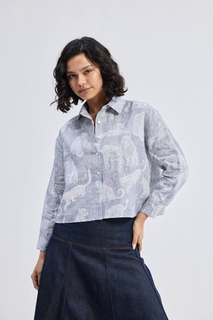 Oversized Boxy-fit Shirt in Animal Print from Reistor