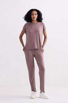 Relaxed Tee Set in Dusty Rose via Reistor
