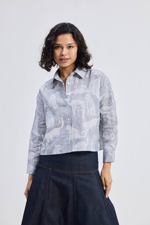 Oversized Boxy-fit Shirt in Animal Print from Reistor