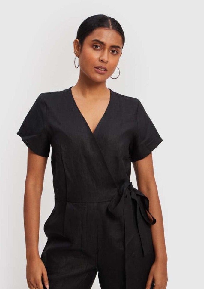 Cropped Wrap Jumpsuit from Reistor