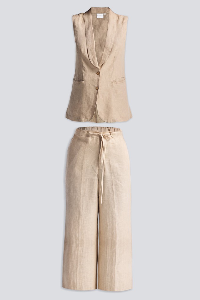 Sleeveless Hemp Jacket Set from Reistor