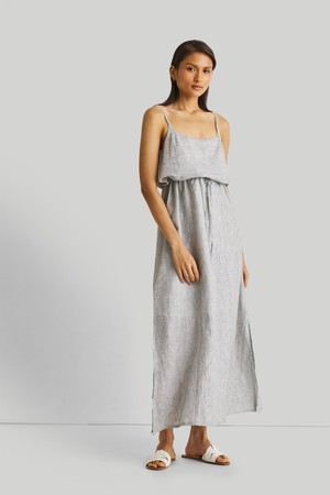 Strappy Pin Striped Maxi Dress from Reistor