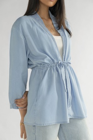 Travel Light Denim Jacket in Ocean Blue from Reistor