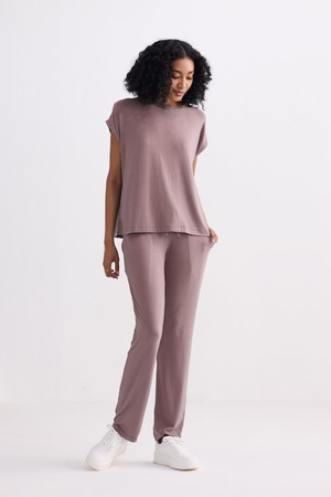 Relaxed Tee Set in Dusty Rose from Reistor