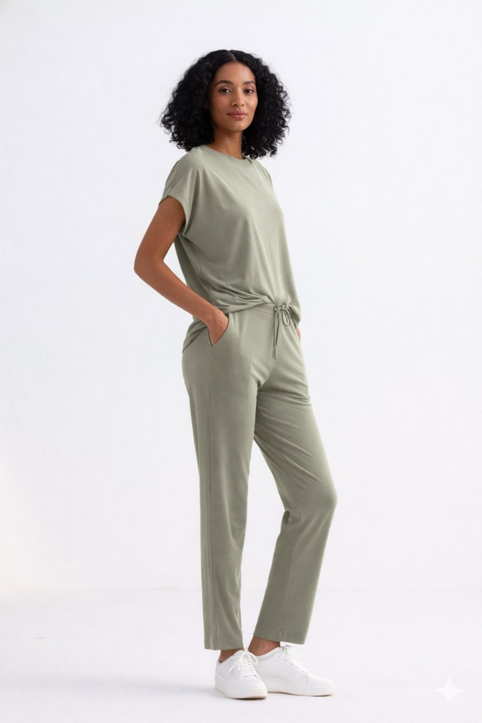 Wide Leg Pant in Olive from Reistor