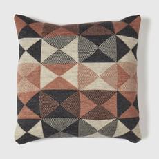 Patchwork Cushion | Plaster + Charcoal Grey via ROVE