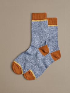 Organic Cotton Socks | Plain Blue Marl via ROVE