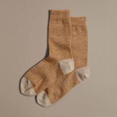 Fine Merino Wool Socks - Apricot Marl via ROVE