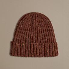 Unisex Donegal Beanie | Rust Red via ROVE