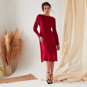 Long Sleeve Midi Dress from Sarvin