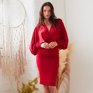 Red Batwing Dress from Sarvin