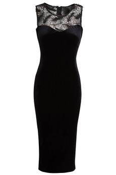 Velvet Bodycon Dress via Sarvin
