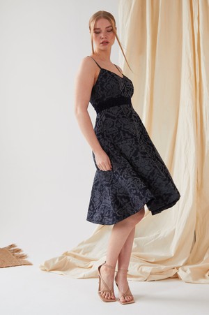 Jacquard Fit And Flare Dress from Sarvin