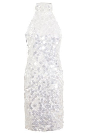 White Backless Mini Dress from Sarvin