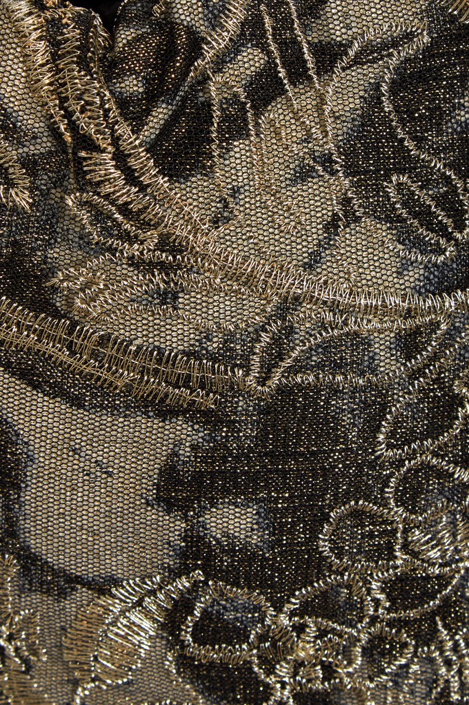 Gold Lace Pouch Bag from Sarvin