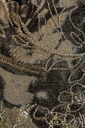 Gold Lace Pouch Bag from Sarvin