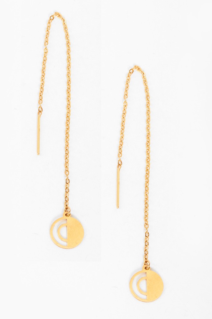 Gold Thread Through Earrings from Sarvin