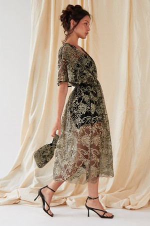Gold Lace Pouch Bag from Sarvin