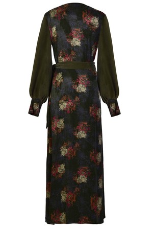 Long Sleeve Wrap Dress from Sarvin