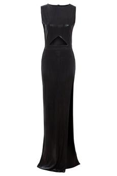 Black Cut Out Maxi Dress via Sarvin