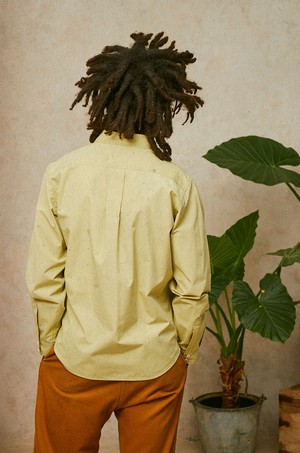 Limited Edition Mens Eddy Utility Shirt, Khaki Cotton from Saywood.
