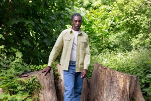 Limited Edition Mens Eddy Utility Shirt, Khaki Cotton from Saywood.