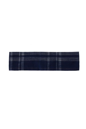 Heidi Headband, Zero Waste, Navy Check Deadstock Cotton from Saywood.