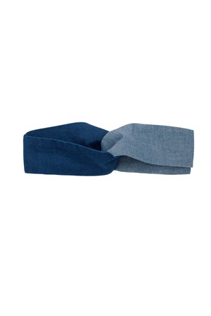 Thandi Headband & Patchwork Scrunchie Accessory Gift Set, Japanese Denim from Saywood.