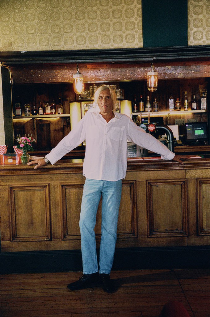 Mens Eddy Patch Pocket Shirt, White Cotton Bamboo from Saywood.