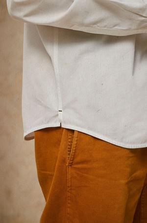 Mens Eddy Classic White Shirt, Cotton Bamboo from Saywood.