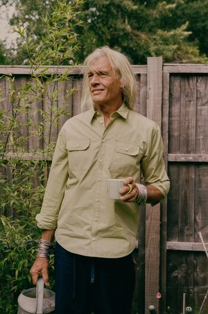 Limited Edition Mens Eddy Utility Shirt, Khaki Cotton from Saywood.