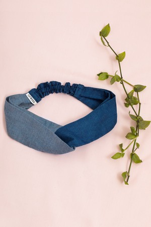 Giant Patchwork Scrunchie, Zero Waste, Japanese Denim from Saywood.