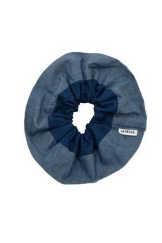 Giant Patchwork Scrunchie, Zero Waste, Japanese Denim via Saywood.