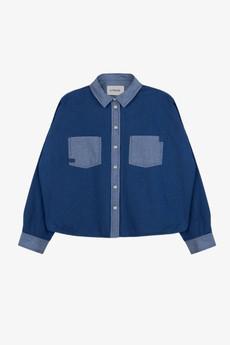 Lela Patch Pocket Shirt, Japanese Denim via Saywood.