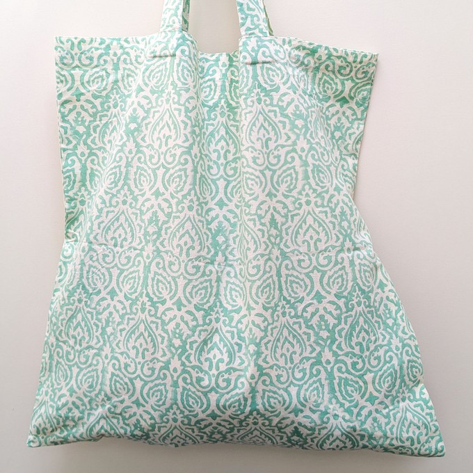 XL block and screen printed tote bags, large capacity from Shakti.ism