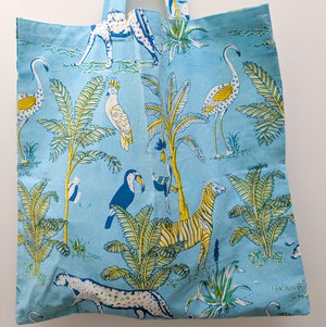 XL block and screen printed tote bags, large capacity from Shakti.ism