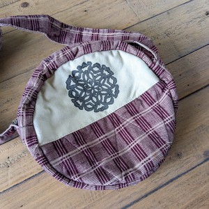 Round sari shoulder bag from Shakti.ism