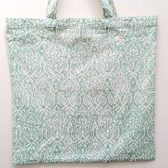 XL block and screen printed tote bags, large capacity from Shakti.ism