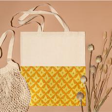 Half sari, half cotton tote bag, ethically handmade in India via Shakti.ism