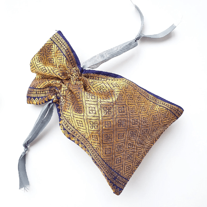 Sari gift bags with drawstring from Shakti.ism