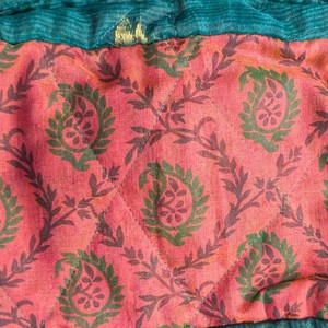 Large colourful upcycled sari box pouches from Shakti.ism