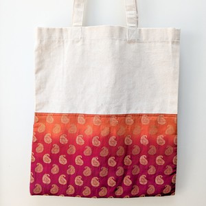 Half sari, half cotton tote bag, ethically handmade in India from Shakti.ism