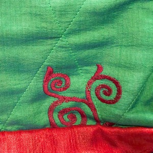 Large colourful upcycled sari box pouches from Shakti.ism