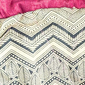 Large colourful upcycled sari box pouches from Shakti.ism